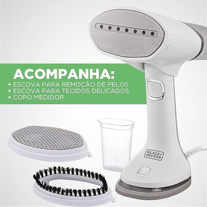 Vaporizador de Roupas BLACK+DECKER 3 em 1 – Compacto, Portátil e Bivolt | BDV3000