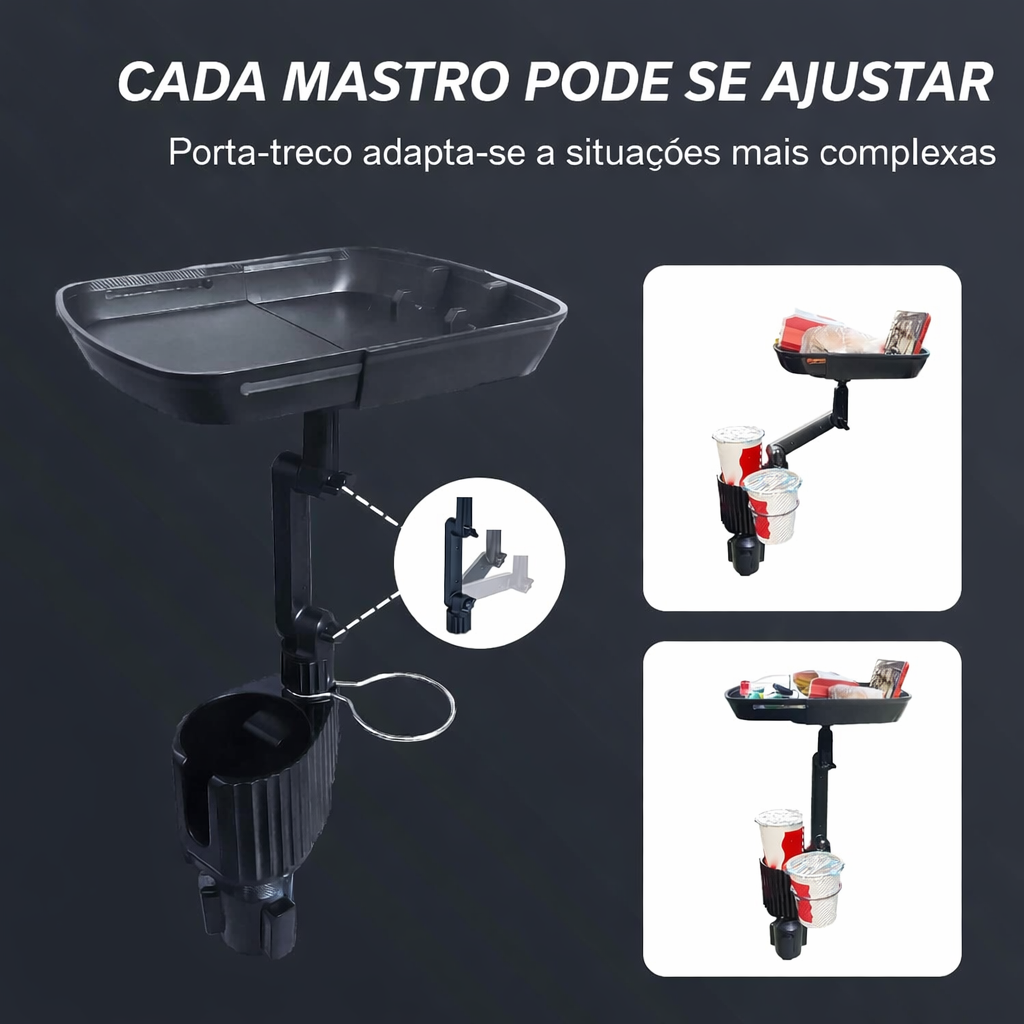 Expansor de porta-copos 3 em 1 para carro